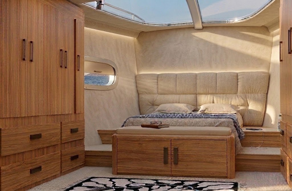 Master cabin — interior render