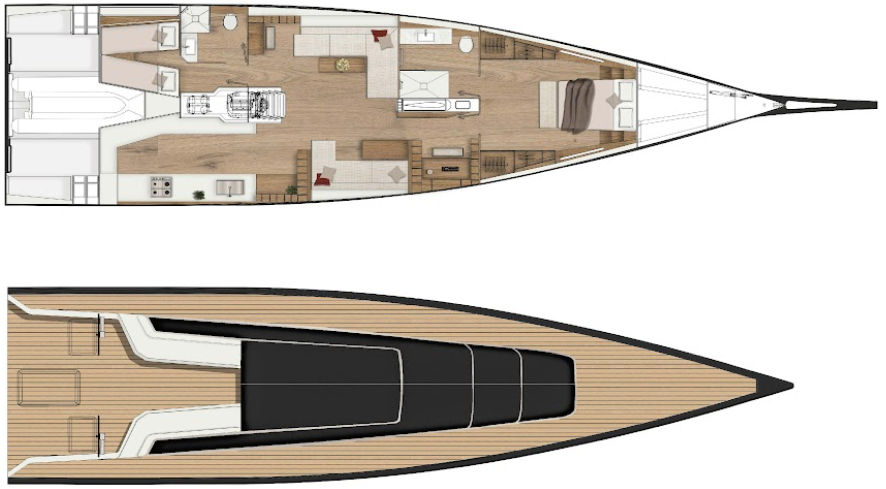 General plans — interior layout and upper deck